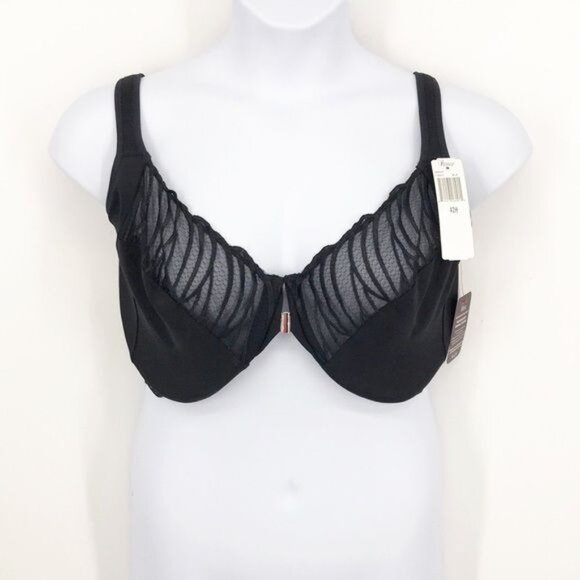 Felina Angie Front Closure Minimizer Bra Size 42 H NewBlack